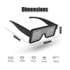 LED luminous glasses party supplies lights party glasses concert bar music festival Glow Led Light Up glasses