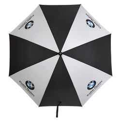 Custom logo 60 inch double canopy sturdy storm printed branded large canopy extra strong golf umbrella