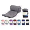 Solid navy blue custom polar fleece blanket throw travel blanket for gift