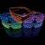 Civi Party Luminous Led Glasses Light Glasses Halloween Glass Decorative Cool Costume Halloween Party Glasses