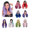 Wholesale Party Women Curly Straight Half Black White Hair Cosplay Wig Halloween Synthetic Cosplay Wigs
