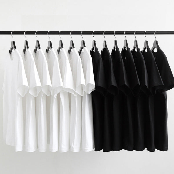Plain T Shirt High Quality Cotton Blank T Shirt Custom White T Shirt Unisex Men's T-shirts Pour Hommes Wholesale Tshirts For Men