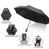 Lightweight Compact Automatic Folding Umbrella with 180 Rotating LED Flashlight Travel Umbrella