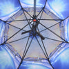 Cool Summer UV Protection Large Size Electric Straight Golf Fan Umbrella with Water Spray