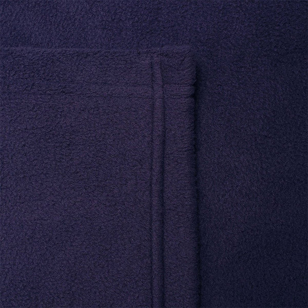 Solid navy blue custom polar fleece blanket throw travel blanket for gift