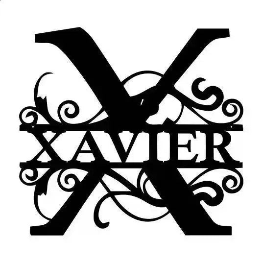 Personalized Name Metal Iron Monogram Sign Custom Outdoor Hanging Family Name Sign Garden Door Sign Wedding Party Wall Iron Decor