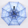 Cool Summer UV Protection Large Size Electric Straight Golf Fan Umbrella with Water Spray