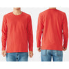 180g fashion round neck men pullover t-shirt name brand men's long sleeve customized shirt