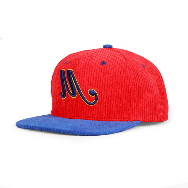 Custom Fashion Embroidered Logo6 Panel Gorras Corduroy Snapback Caps