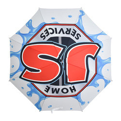 Custom logo 60 inch double canopy sturdy storm printed branded large canopy extra strong golf umbrella