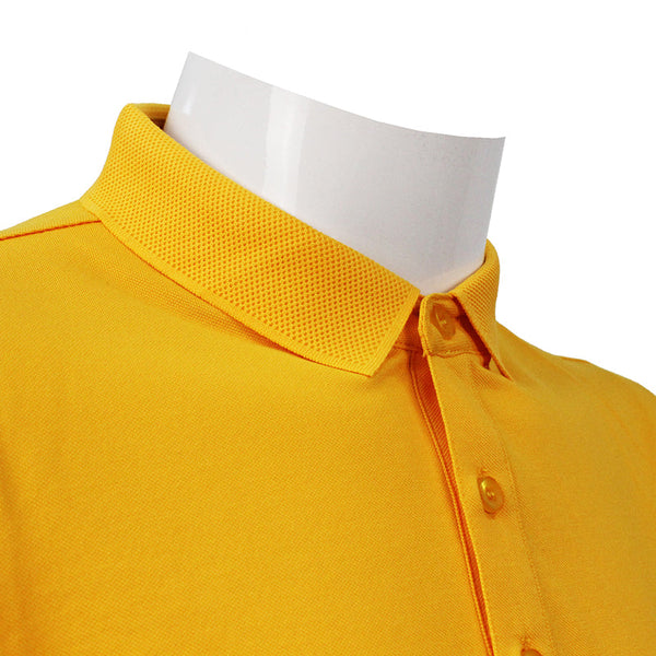 Promotional Shirt Yellow Short Sleeve Unisex Casual Quick Dry Sport Cotton Polos Shirt