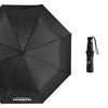 Customize manual open black portable gift custom logo rain compact travel 3 fold umbrella folding