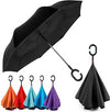 Wholesale Custom C Handle Windproof Reverse Invert Umbrella Double Layer Umbrella