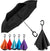 Wholesale Custom C Handle Windproof Reverse Invert Umbrella Double Layer Umbrella