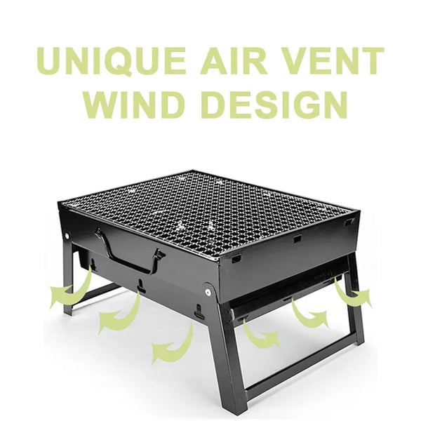 Professional Manufacturer Outdoor Portable Fireproof Charcoal Barbecue BBQ Grill