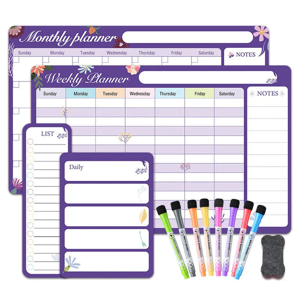 Custom Magnetic Calendars Whiteboard Planner For Refrigerator