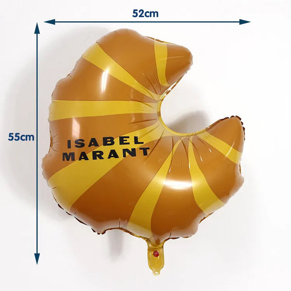 Factory bread Food Croissant Yellow special custom styling Helium aluminum film balloon