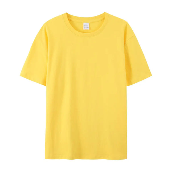 High Quality Stock Pure Color 100 % Cotton Men T Shirts Summer Round Neck Custom Shirts Clothes