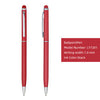 Hot selling metal ballpoint pen stylus pen aluminium promotional advertising ball pen with logo