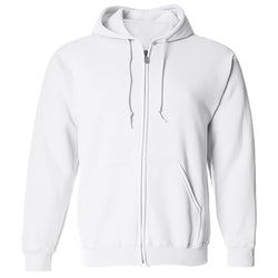 Custom Printing 285g 50% Cotton 50% Polyester Fabric New Style Full Zip Up Men's Hoodie