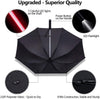Outdoor LED Rain Cover Night LED Flashlight Polyester Rain Umbrellas