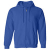 Custom Printing 285g 50% Cotton 50% Polyester Fabric New Style Full Zip Up Men's Hoodie