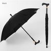 Long Handle Automatic Crutch Umbrella Walking Cane Stick Umbrella