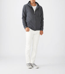 Custom Printing 285g 50% Cotton 50% Polyester Fabric New Style Full Zip Up Men's Hoodie