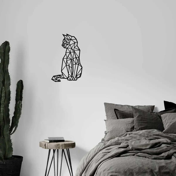 1PC Hanging Linear Cat Iron Wall Decoration Metal Wall Decor Living Room Study Wall Hanging Home Art