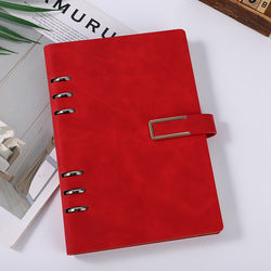 Luxury Gifts Promotional Business Office Style Fabric Imitation Leather Cover Detachable A5 Loose Leaf Notebooks