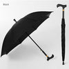 Long Handle Automatic Crutch Umbrella Walking Cane Stick Umbrella