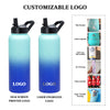 Custom Metal Wide Mouth Water Bottle Insulated Double Wall Stainless Steel Water Bottle