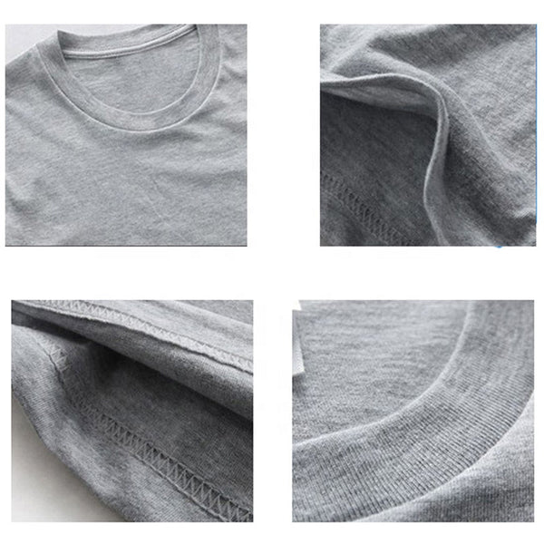 Wholesale Eco-friendly Plain 150G Adult Multipack Oversized Blank Round Neck Men Cotton T Shirt