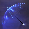 Printed Flashlight LED Lighting Bubble Dome Oversized Transparent Custom Clear Umbrella