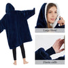 Wholesale wearable oversized sweatshirt blanket sherpa hoodie blanket