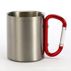 Custom printing camper sublimation handle religious mugs stainless steel cup campfire camping metal carabiner mug