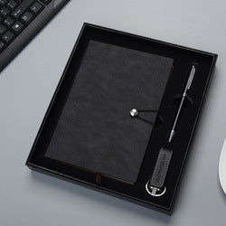 Wholesale Personalised Practical PU Leather Material Customize Pen Notebook Promotional Office Gift Set