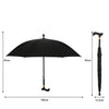 Long Handle Automatic Crutch Umbrella Walking Cane Stick Umbrella