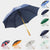 Sturdy wind resistant 23inch custom logo print wood j handle stick straight wooden umbrella