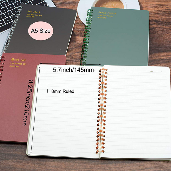 Luxury Customized Business Gift Delicate Touch Smooth Writing Diary Book A5 Spiral Sublimation Notebook