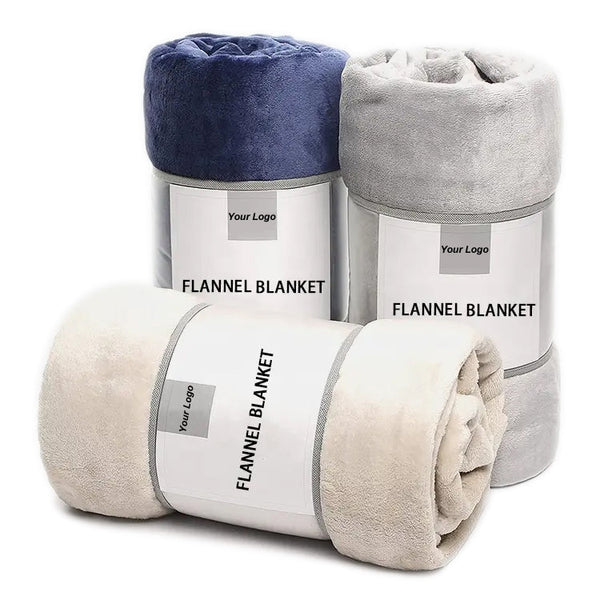 Super soft luxurious pure color plush blanket microfiber blanket flannel blanket
