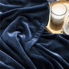 Super soft luxurious pure color plush blanket microfiber blanket flannel blanket