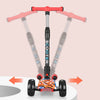 Scooter spray new wholesale 3 wheel Flashing cool Folding children electric kick water spray kids scooter with spray led lights